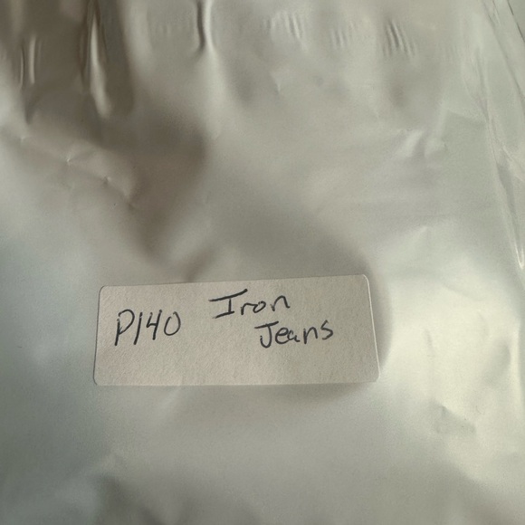 IRON Jeans Boys Size 12 Regular Straight Leg Carpenter‎ Blue Denim Vintage Y2K - Picture 9 of 9